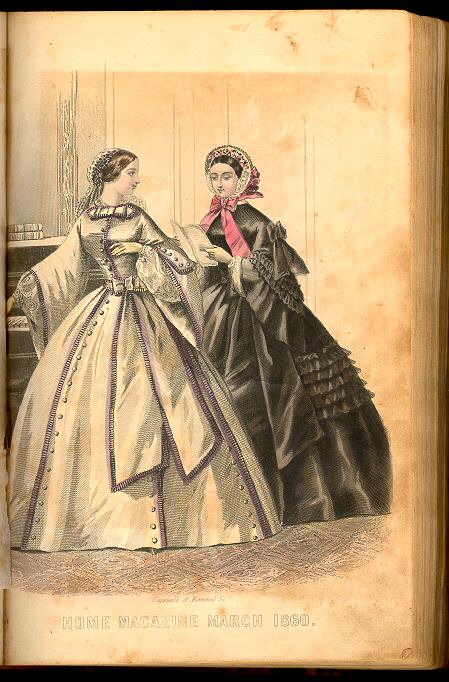 Victorian Fashion Illustrations - Arthur's Home Magazine March 1860